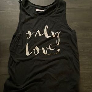 Black spiritually gangster tank top